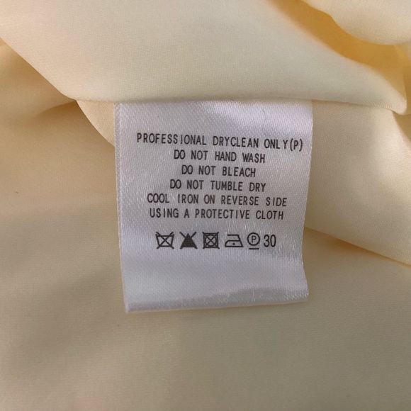 Fame and Partners Backless Halter Maxi Dress Butter Yellow NWT - Picture 6 of 12